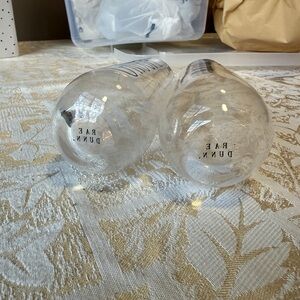 Rae Dunn Bride & Groom matching glass set